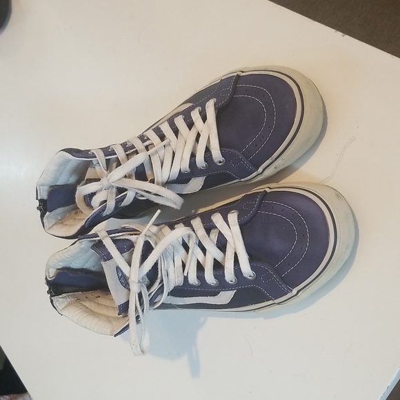 Unisex High Top Blue Vans - Picture 1 of 10